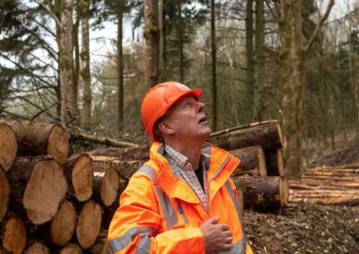 Jeremy Thomson Managing Director Forest Direct Ltd at Woll House Scottish Borders, harvesting project